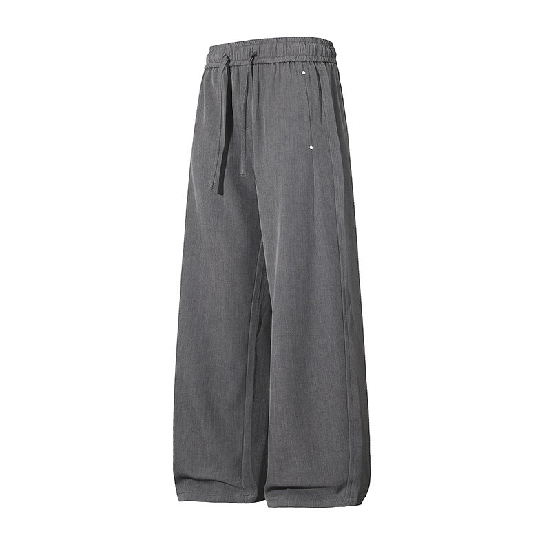 Damen Weite Palazzo‑Hose mit hohem Elastbund & Kordelzug Echoarchiv