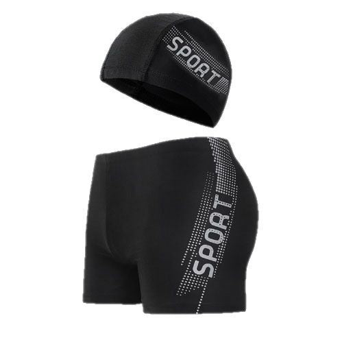 Herren Sportliche Schwimmshorts mit passender Badekappe Echo Archiv