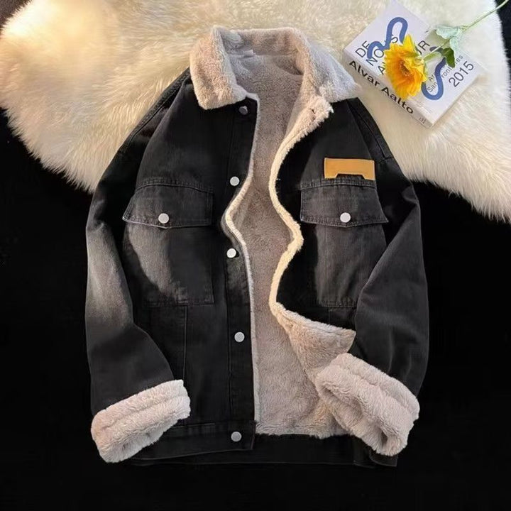 Damen oversized JEchoarchivnsjacke mit Innenfutter aus Teddyfell Echoarchiv