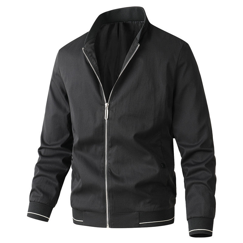 Herren sportliche Übergangsjacke mit modischem Stehkragen Echoarchiv