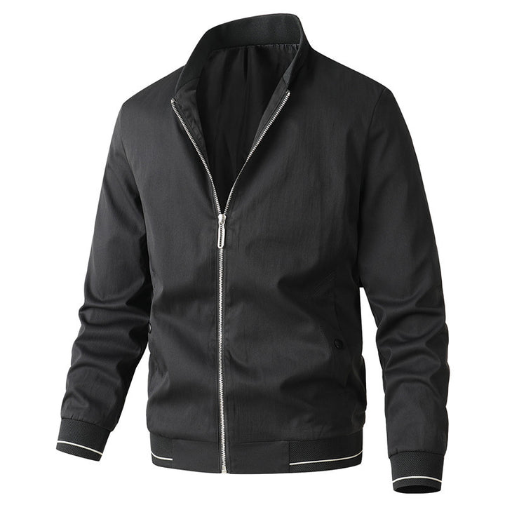 Herren sportliche Übergangsjacke mit modischem Stehkragen Echoarchiv