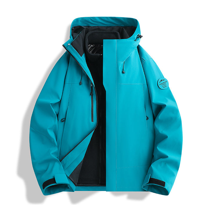 Herren Atmungsaktive, Wasserdichte Softshell-Jacke mit Fleecefutter und Kapuze Echo Archiv