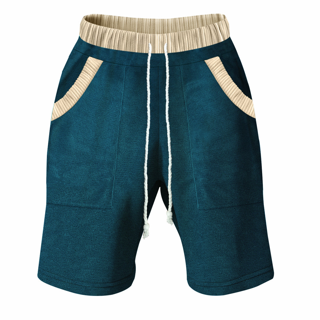 Herren Freizeit-Shorts mit elastischem Bund und praktischen Seitentaschen Echoarchiv