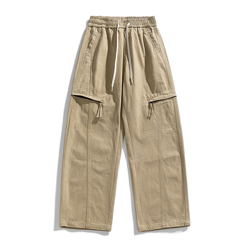 Herren Weite Cargo-Jogginghose im Baggy‑Schnitt mit Kordelbund & Mehrfachtaschen Echoarchiv