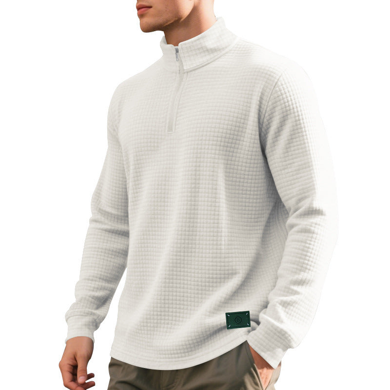Herren modischer Pullover mit halbem Reißverschluss Echoarchiv