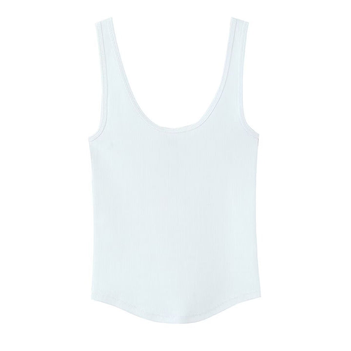 Damen hochwertiges Rippen-Top mit elegantem Rundhals und bequemer Passform Echo Archiv