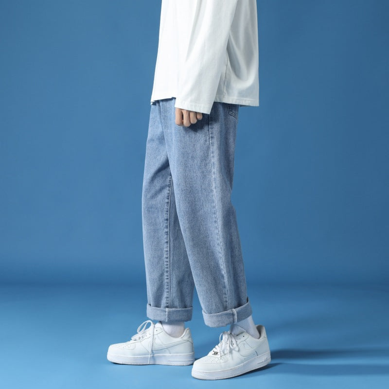 Unisex Weit geschnittene Denim-Hose Echoarchiv
