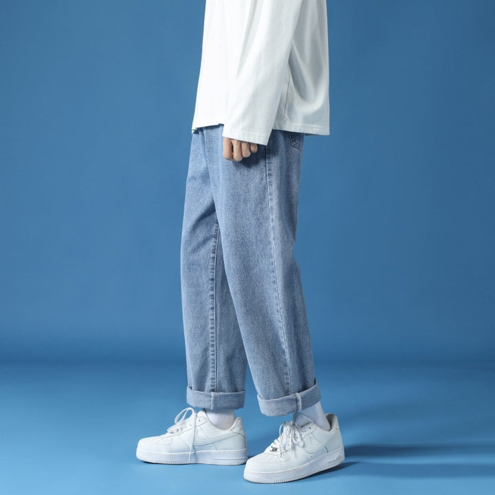Unisex Weit geschnittene Denim-Hose Echoarchiv