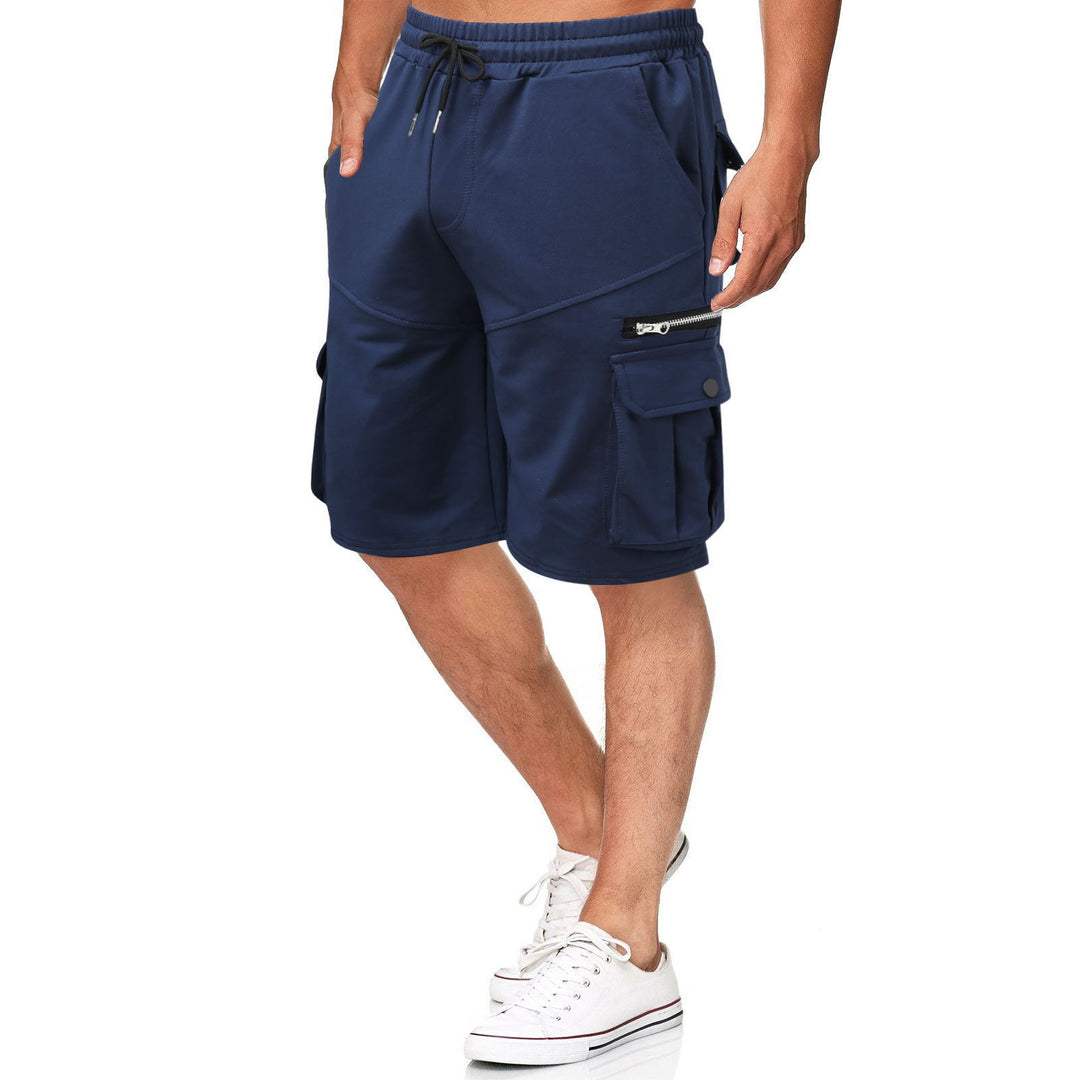 Herren funktionale Sport-Shorts mit vielseitigen Taschen und elastischem Bund Echoarchiv
