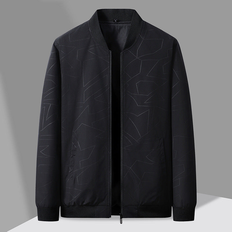 Herren modische Übergangsjacke mit gestepptem Design und elastischen Bündchen Echoarchiv