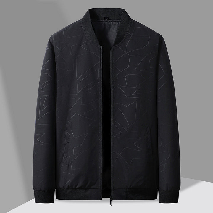 Herren modische Übergangsjacke mit gestepptem Design und elastischen Bündchen Echoarchiv