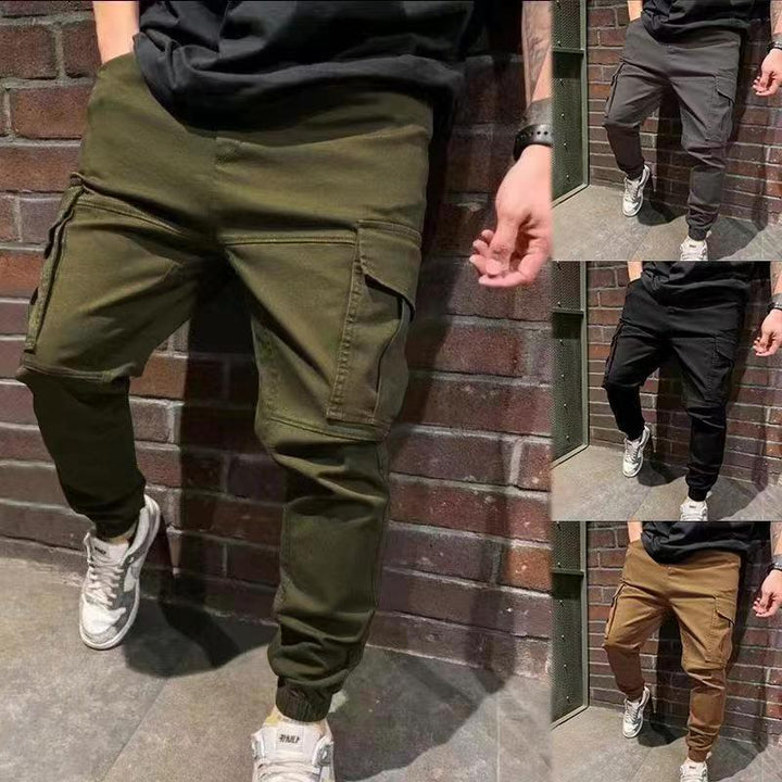 Herren Cargo-Hosen mit praktischen Seitentaschen und elastischem Bund Echoarchiv