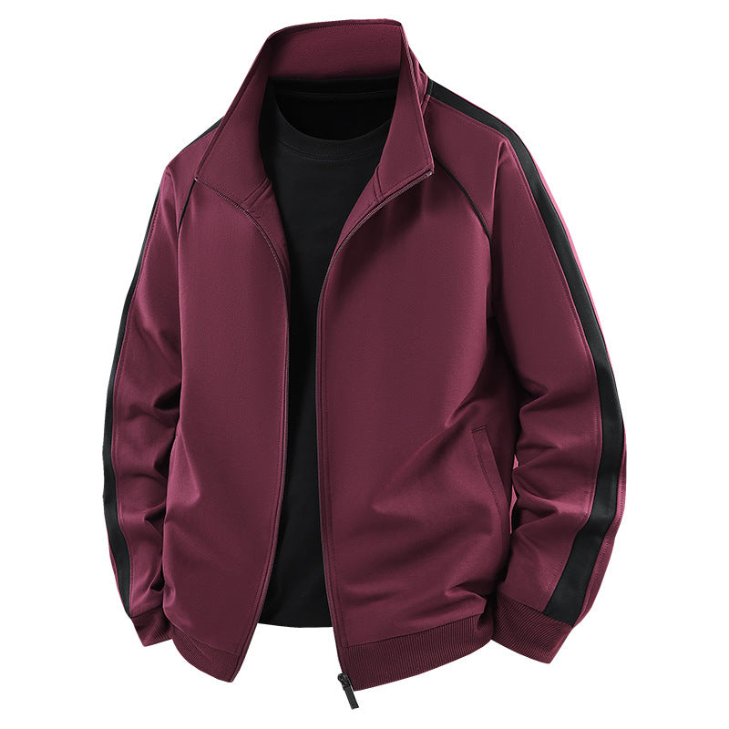 Herren Leichter Freizeit-Trainingsanzug-Set mit Reißverschlussjacke, elastischer Bund & Reißverschlusstaschen Echoarchiv
