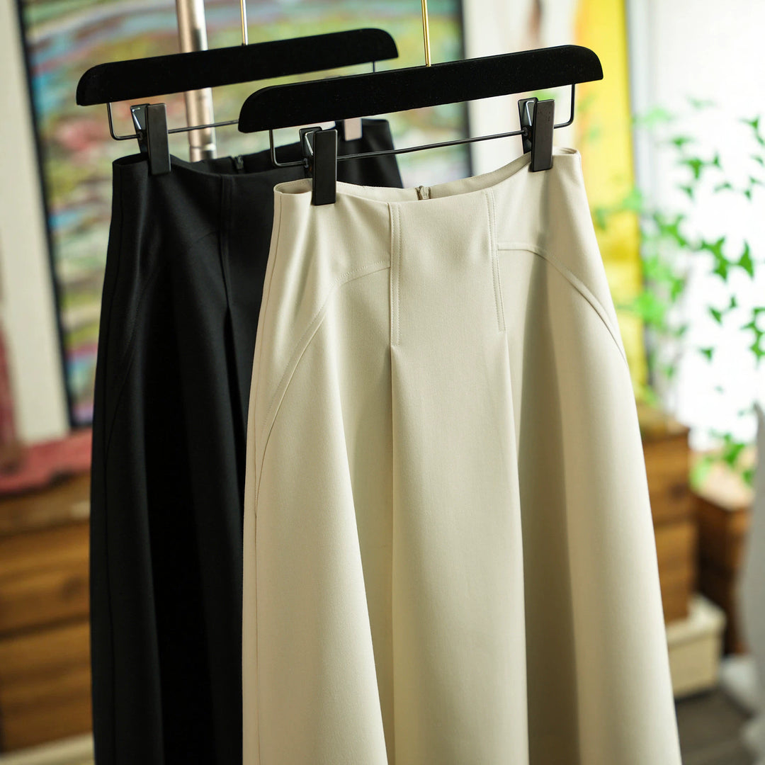 Damen Eleganter, weit geschnittener Maxirock Echoarchiv