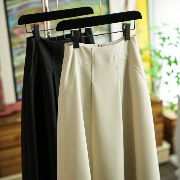 Damen Eleganter, weit geschnittener Maxirock Echoarchiv
