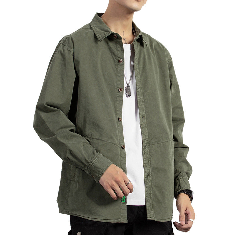 Herren Leichtes Baumwoll-Fieldshirt im Utility-Design mit entspannter Passform Echo Archiv