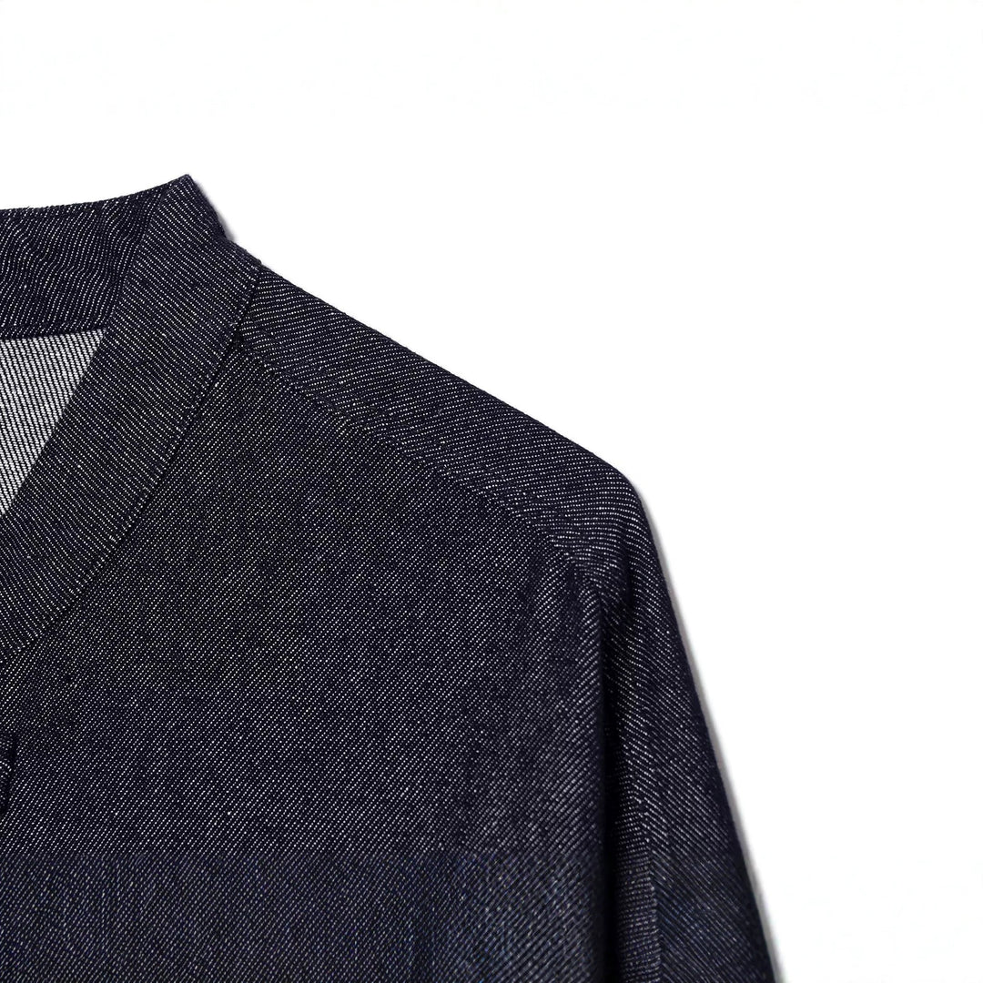 Damen Kurzer Blouson im China‑Stil mit Stehkragen und Zierknoten Echo Archiv