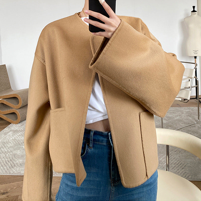 Damen Gemütliche und elegante Oversized-Jacke Echoarchiv