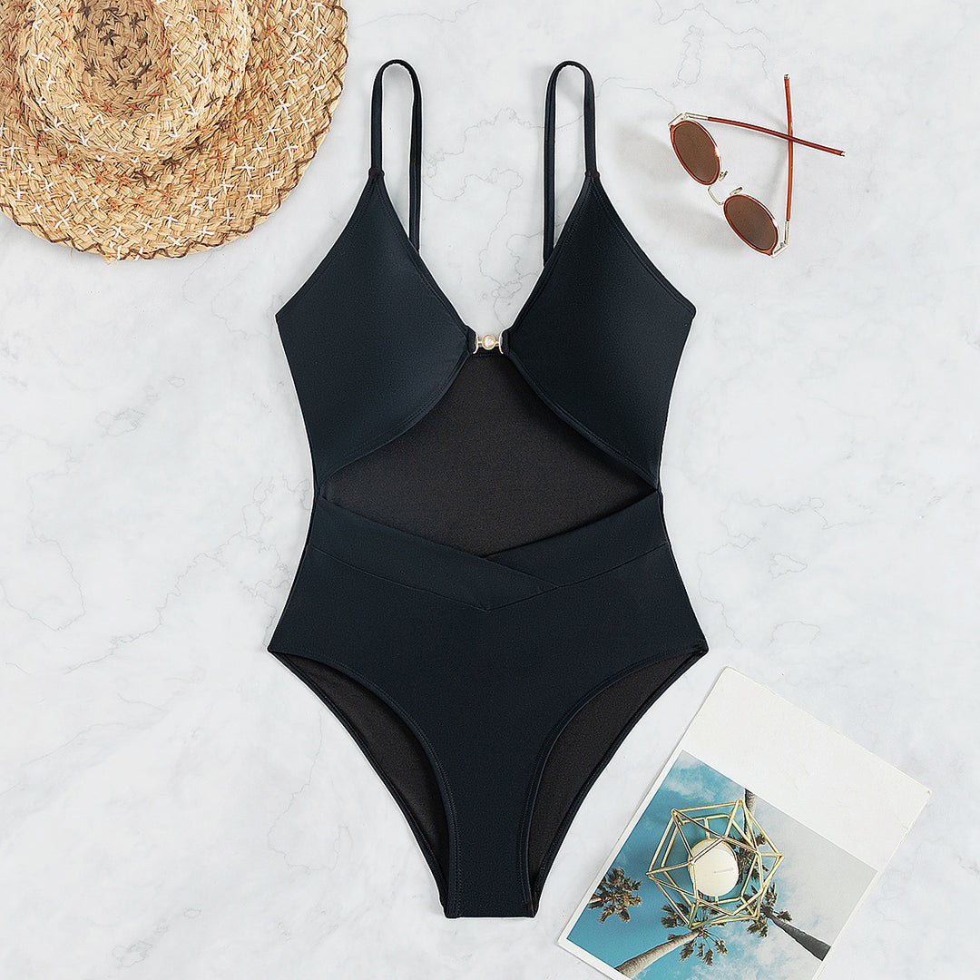 Damen Eleganter Monokini mit Cut-Outs und Ring-Detail Echo Archiv