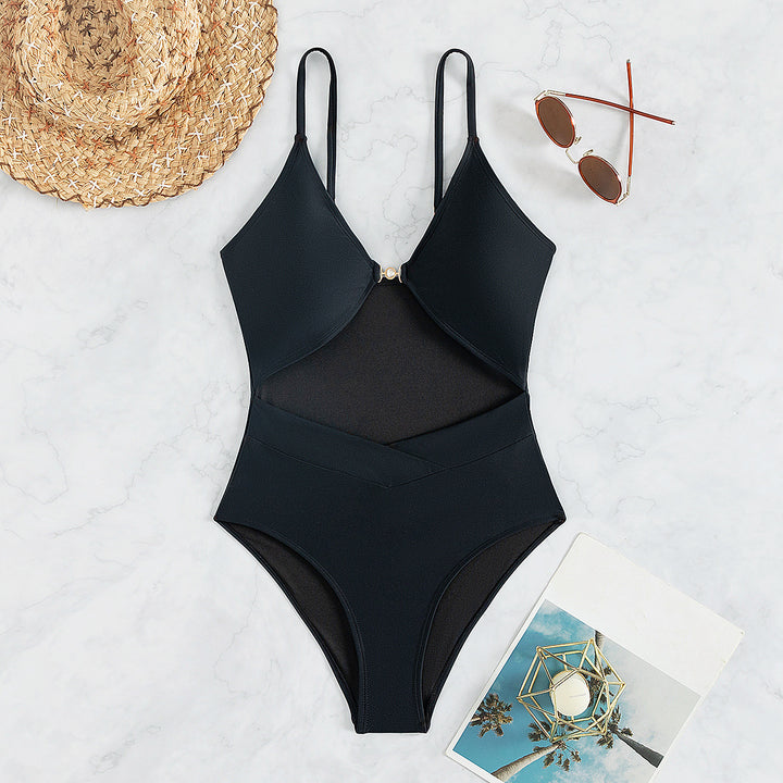 Damen Eleganter Monokini mit Cut-Outs und Ring-Detail Echo Archiv