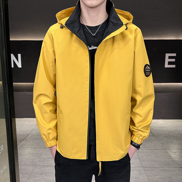 Herren Leichte Übergangsjacke mit verstellbarer Kapuze Echo Archiv