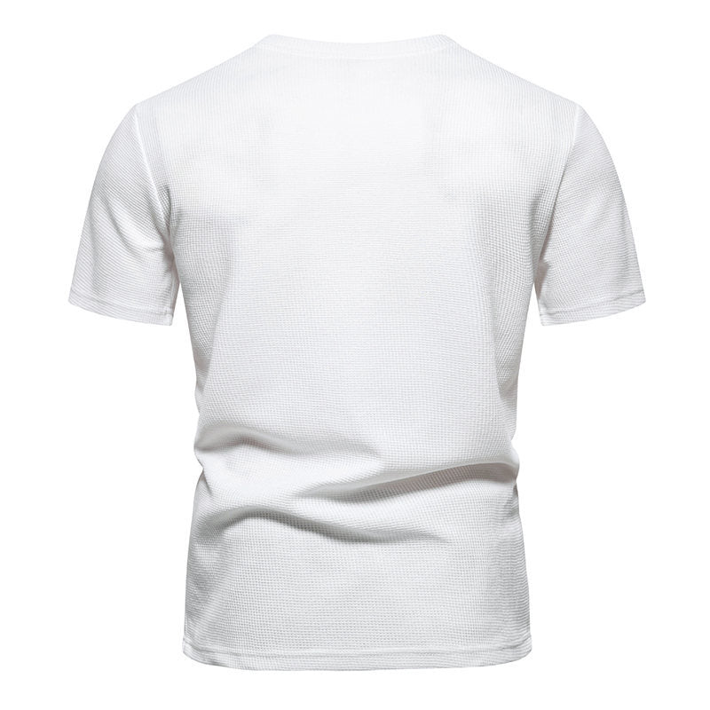 Herren Kurzarmshirt mit modernem Strukturmuster Echoarchiv