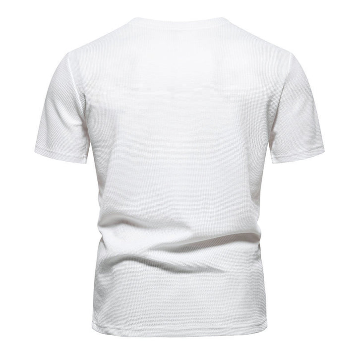 Herren Kurzarmshirt mit modernem Strukturmuster Echoarchiv