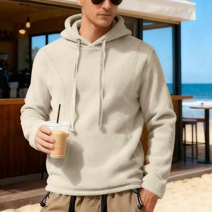 Herren Fleece-Pullover mit Kapuze Echoarchiv