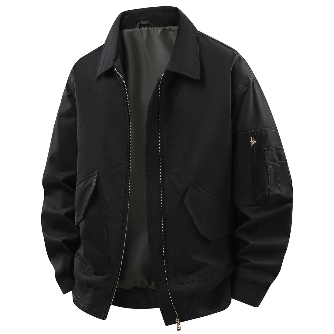 Herren Utility-Jacke mit praktischen Taschen und strapazierfähigem Material – Taviero