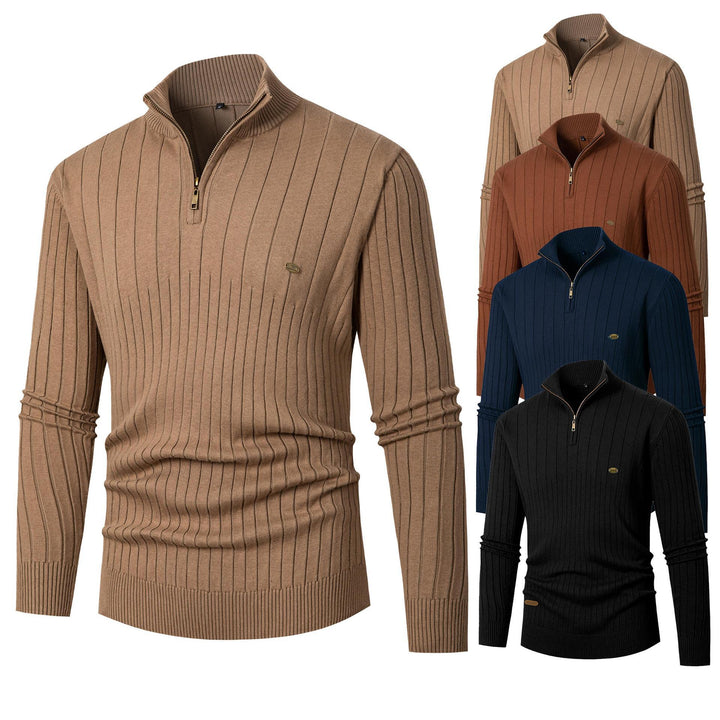 Herren Pullover mit Stehkragen und Feinstrick Echoarchiv