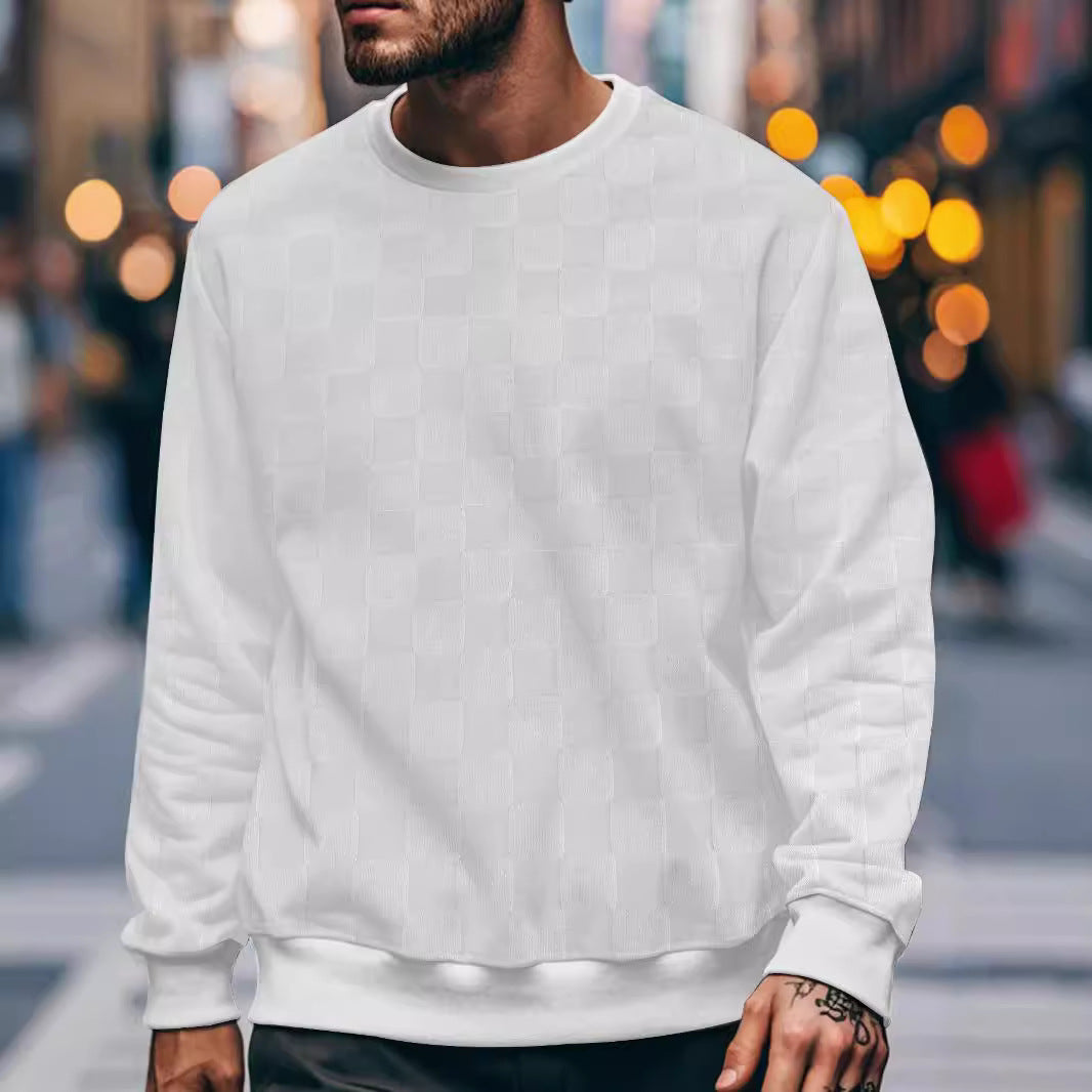 Herren Sweatshirt mit modernem Strukturdessin Echoarchiv