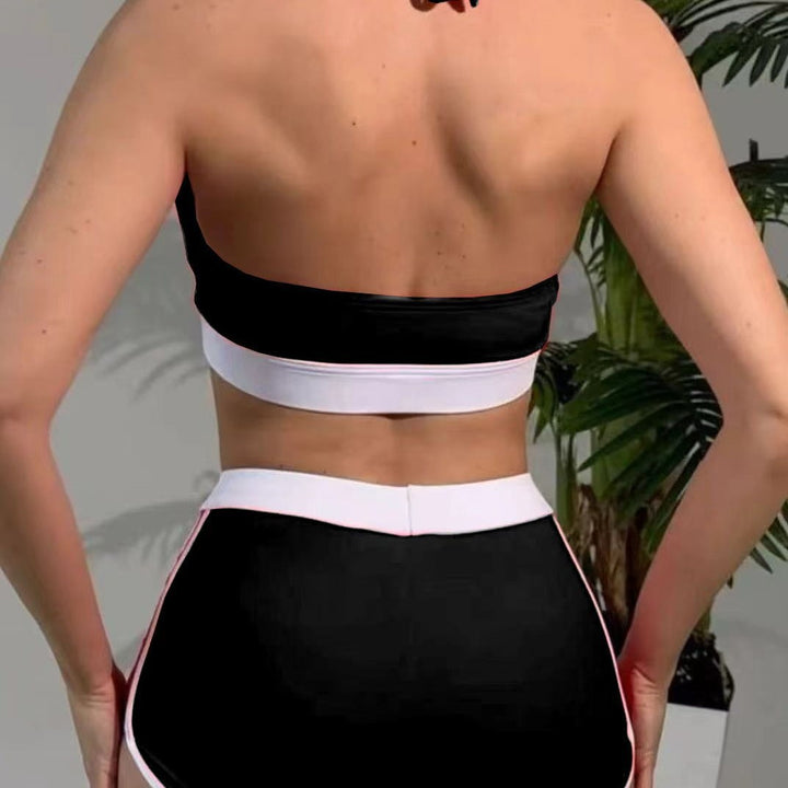 Damen Sport-Bikini-Set mit stylischem Hochbund und modischem Kragen Echo Archiv