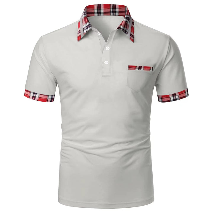 Herren Poloshirt mit Karree-Design Echoarchiv