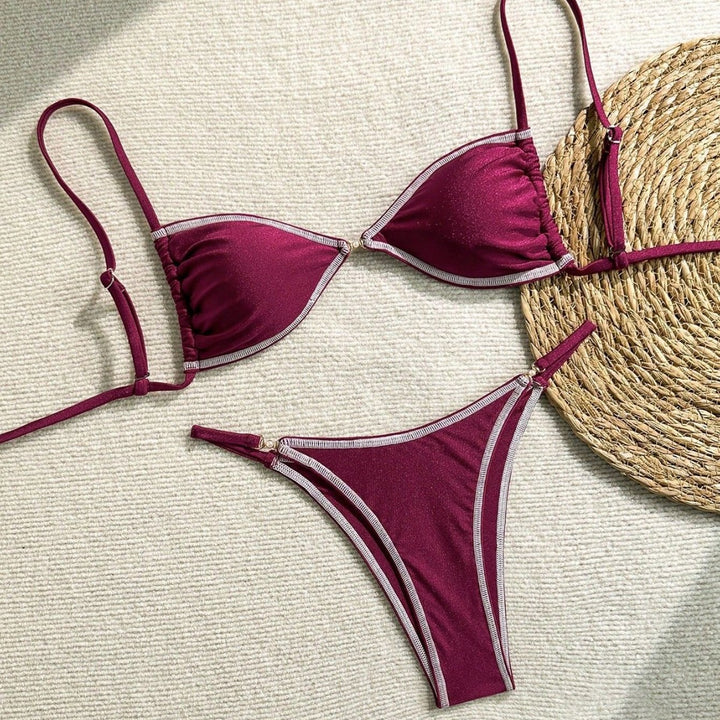 Damen Triangel-Bikini mit glitzernden Akzenten Echo Archiv
