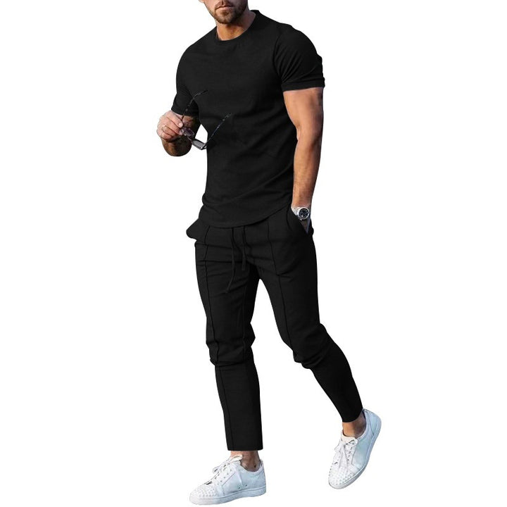 Herren lässiges Freizeit-Outfit mit elastischem Bund und bequemen Eingrifftaschen Echoarchiv