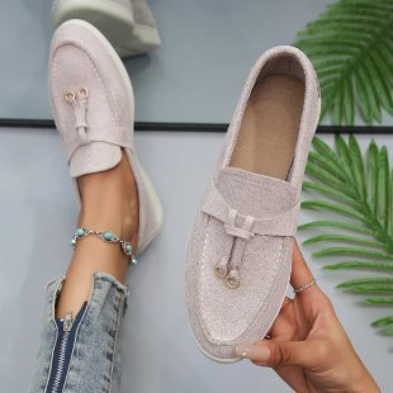 Damen nan bequeme Slip-On Loafer mit dekorativem Quastenbesatz und ergonomischer Gummisohle Echo Archiv