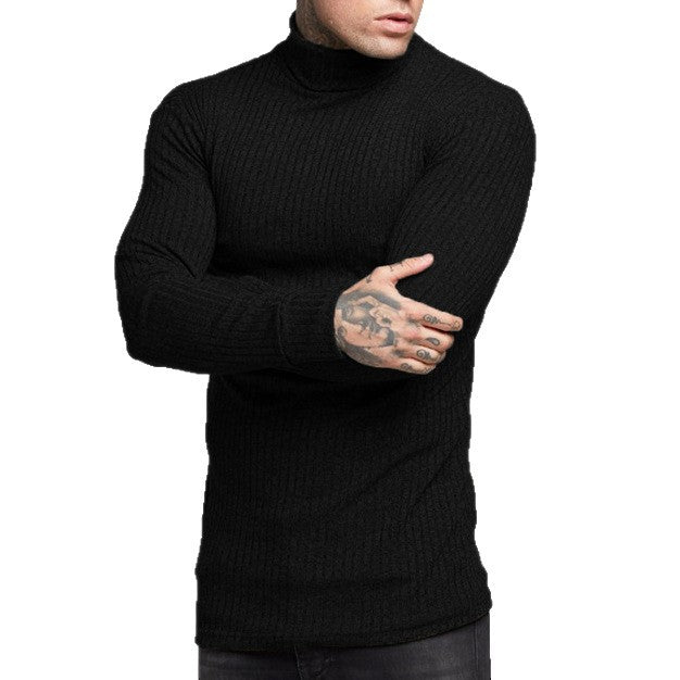 Herren modisches Langarmshirt mit Rollkragen Echoarchiv