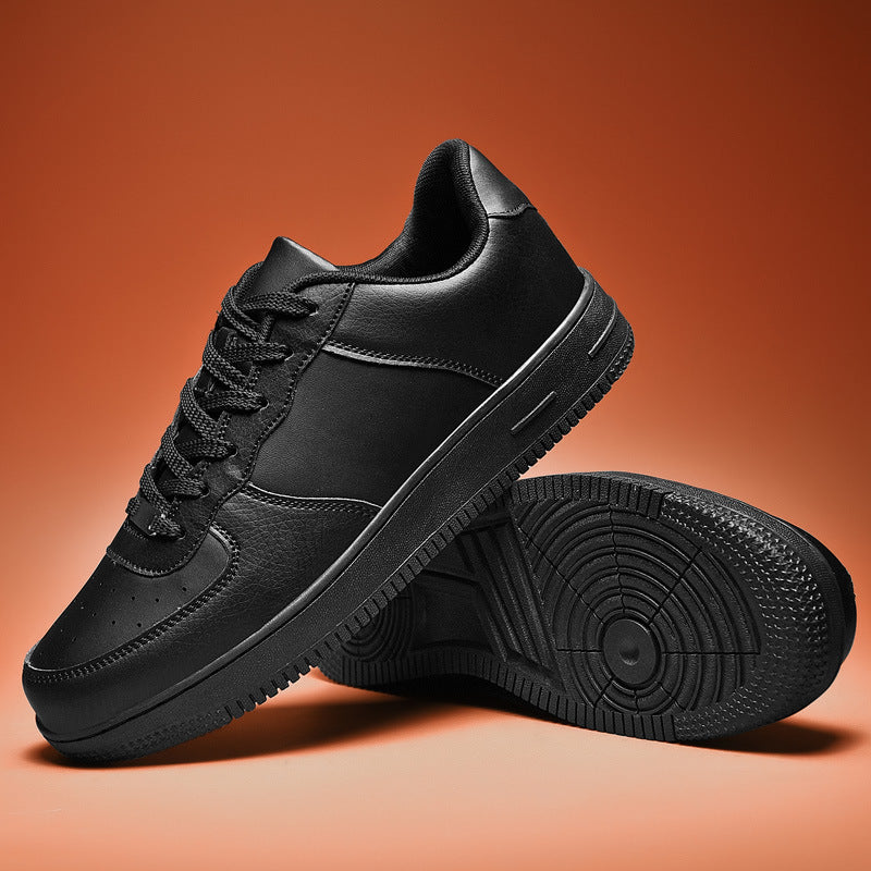 Herren Minimalistischer Low-Top Freizeitleder-Sneaker mit gepolstertem Knöchelkragen und rutschfester Profilsohle – Norré