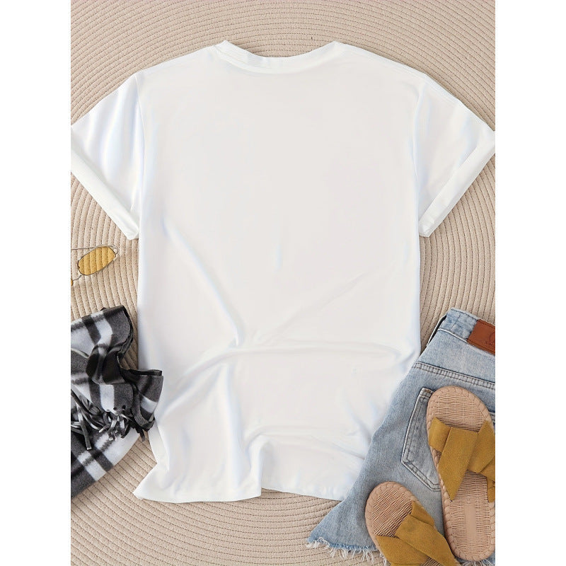 Damen T-Shirt mit frischem Limoncello-Motiv und floralen Akzenten Echoarchiv