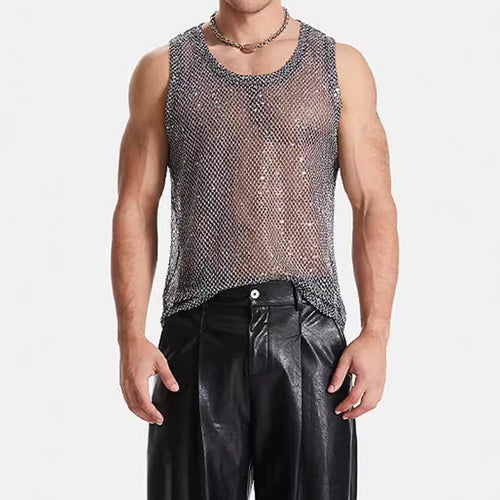 Herren Muskelshirt aus hochwertigem Netzmaterial mit modernem Schnitt Echoarchiv