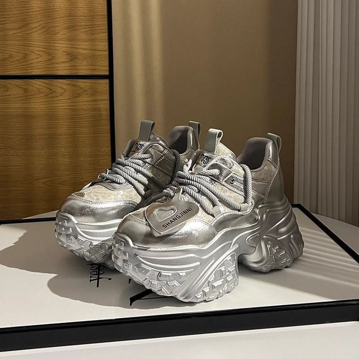 Damen Chunky Sneakers mit puffiger Sohle und innovativer Dämpfung Echo Archiv