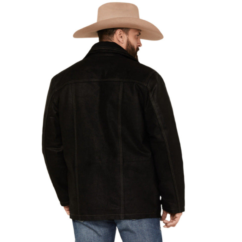 Herren elegante Kunstlederjacke Echoarchiv