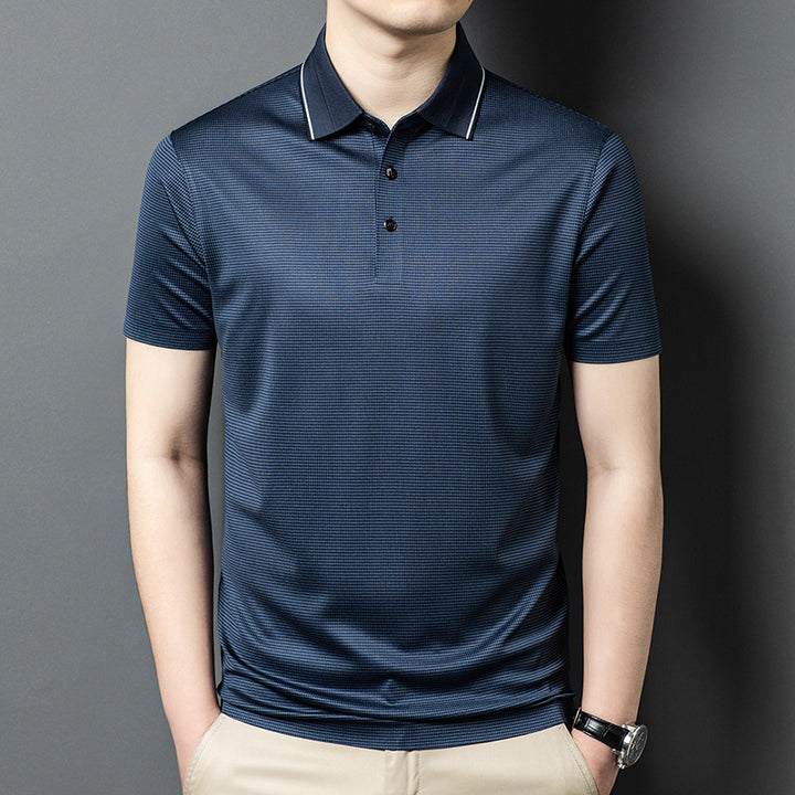 Herren Poloshirt mit strukturiertem Design und atmungsaktiven Eigenschaften Echoarchiv