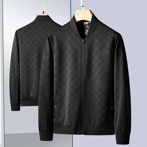 Herren Leichte Bomberjacke im Jacquard‑Monogramm mit Reißverschluss und Rippbündchen Echo Archiv