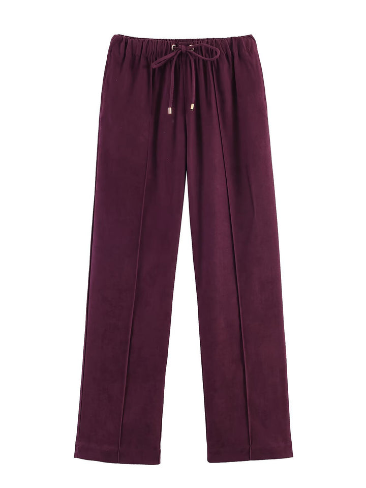 Damen Kurzblouson im Velours‑Look mit spitzem Hemdkragen und Gummizugsaum Echo Archiv