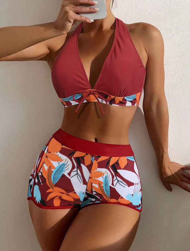 Damen Bikini-Set mit verspieltem Pflanzenmuster Echo Archiv