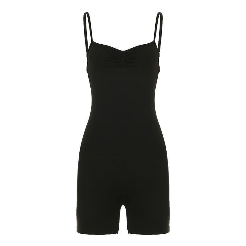 Damen sportlicher Badeanzug mit verstellbaren Trägern und Rüschendetails Echo Archiv