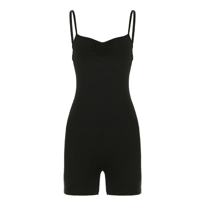Damen sportlicher Badeanzug mit verstellbaren Trägern und Rüschendetails Echo Archiv
