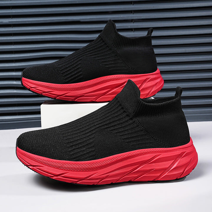 Unisex nahtloser Strick-Sock-Sneaker mit hohem Plateausohle Profil und gepolstertem Komfortfußbett – Norré