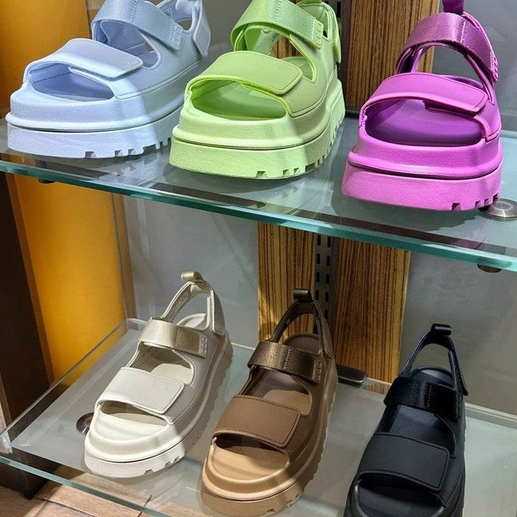 Damen Sportliche Sandalen mit ergonomischem Fußbett und rutschfester Sohle Echoarchiv
